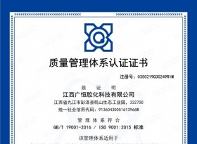 19001质量认证证书中文版